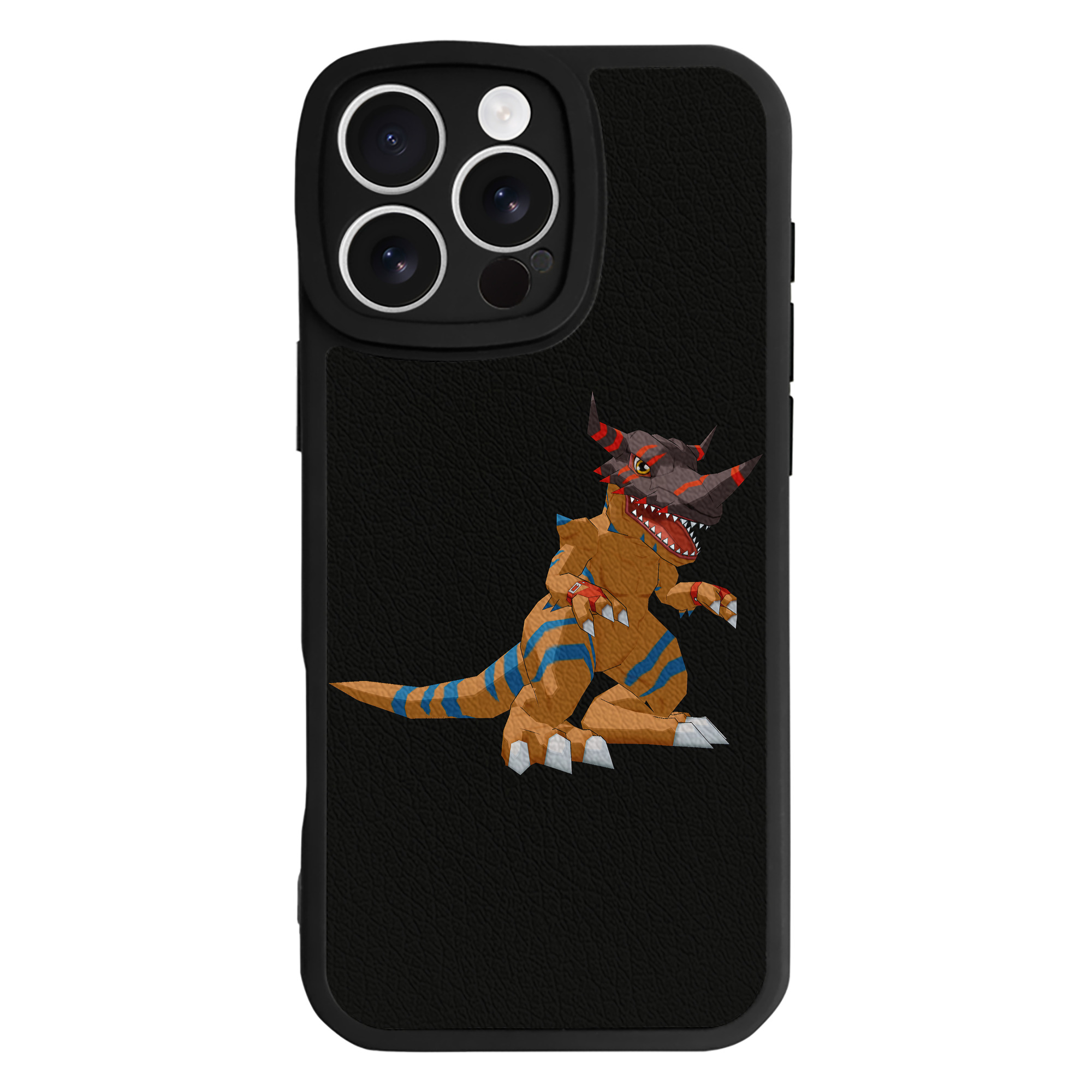 （画像用） Digimon デジタルモンスター/デジモン 【iPhone 16シリーズ対応】シリコンスマホケース（レザー調） 材質：シリコン